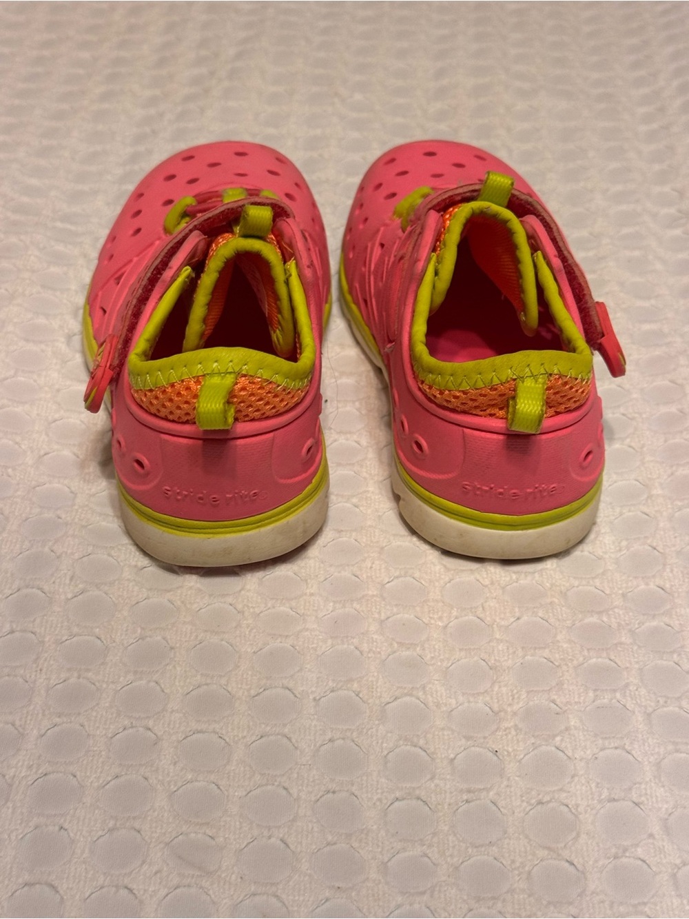 Stride Rite Bright Pink and Lime Kids Water Shoes - Picture 3 of 6